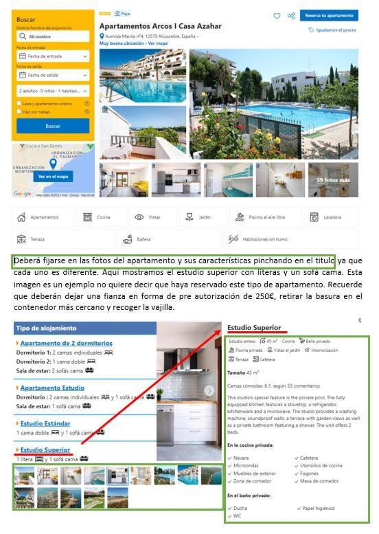 Apartamentos Arcos I Casa Azahar Alcossebre Dış mekan fotoğraf